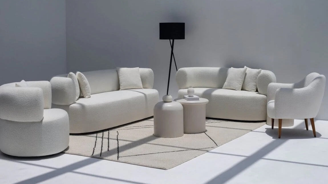 Modern Bouclé Armchairs & Sofas That Add Texture to Your Living Room