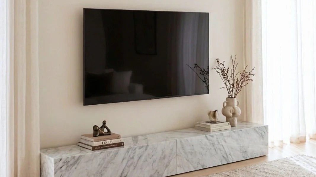 Wood, Rattan, or Marble? Choosing the Right TV Unit Material for UAE Homes