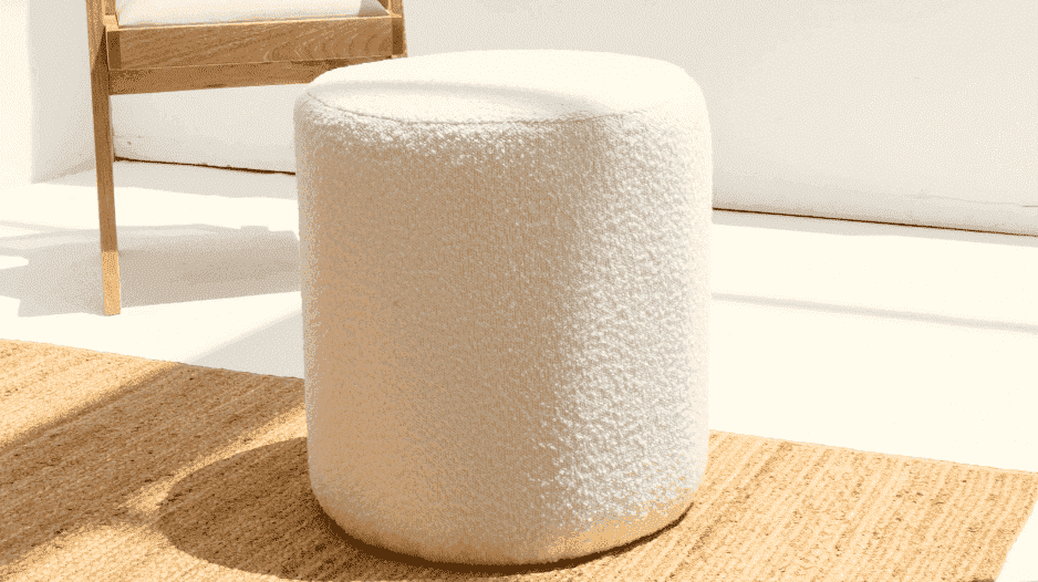 These Bouclé Ottomans Are the Perfect Blend of Trendy and Timeless
