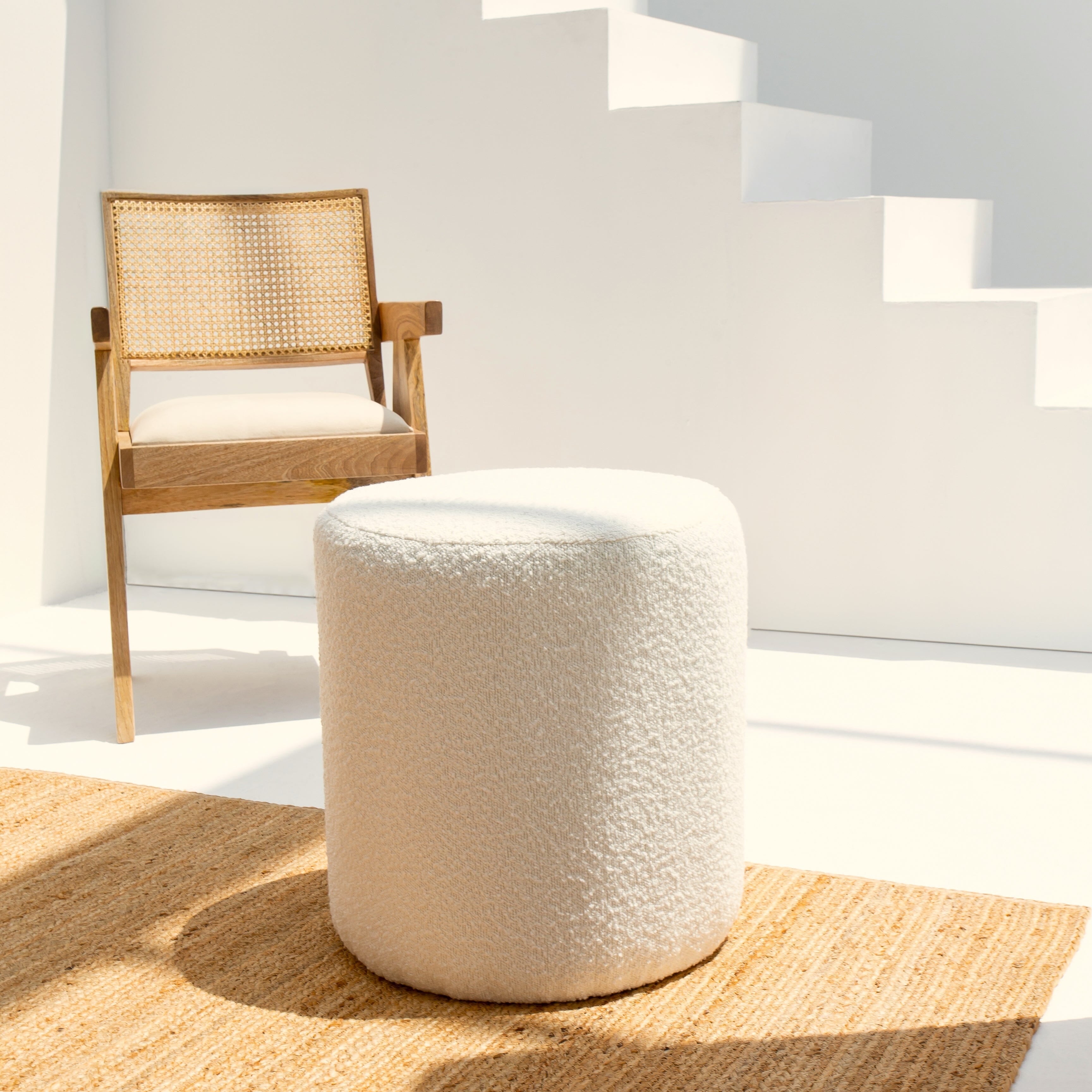 Upholstered Poufs & Ottoman