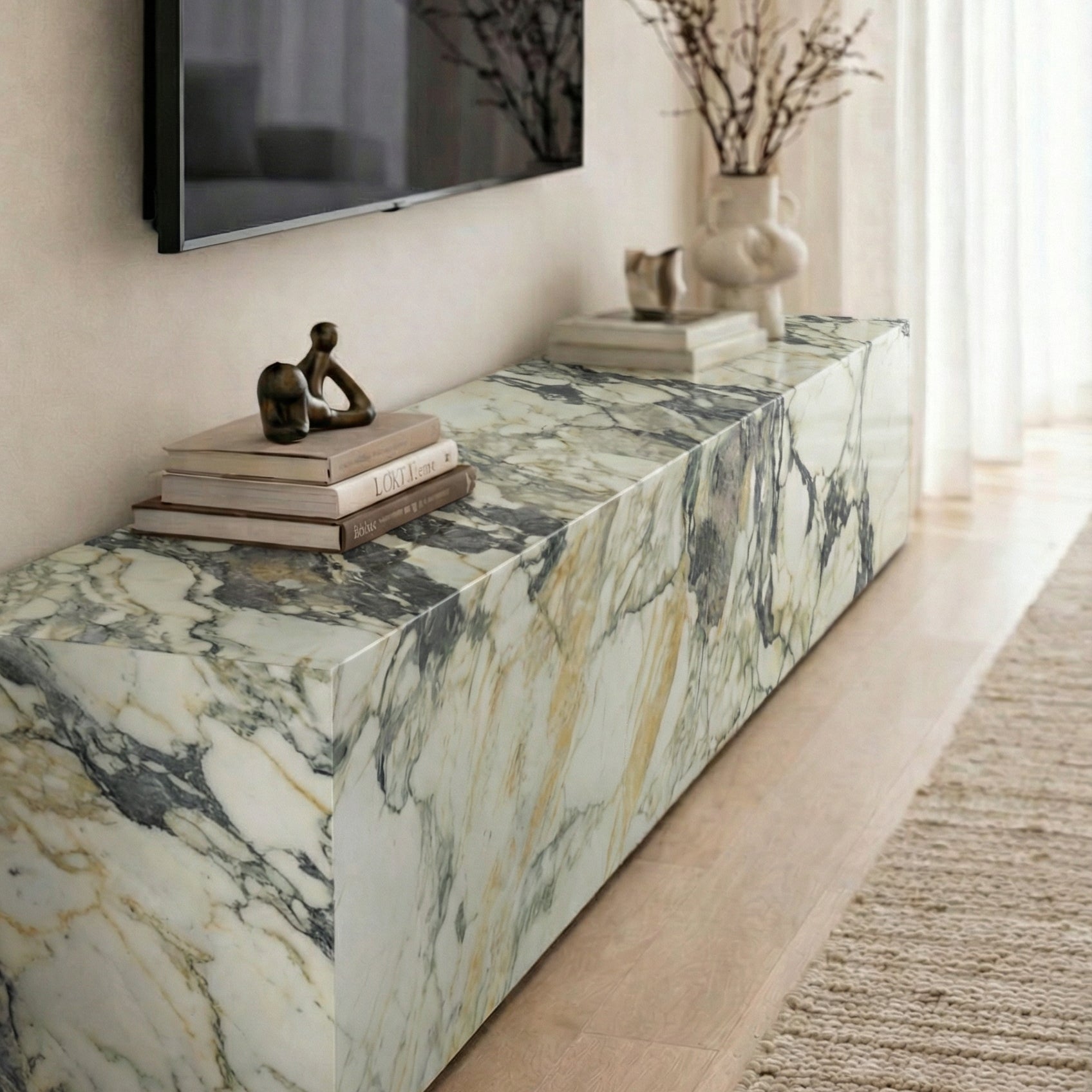 Marble & Stone TV Units & Media Consoles