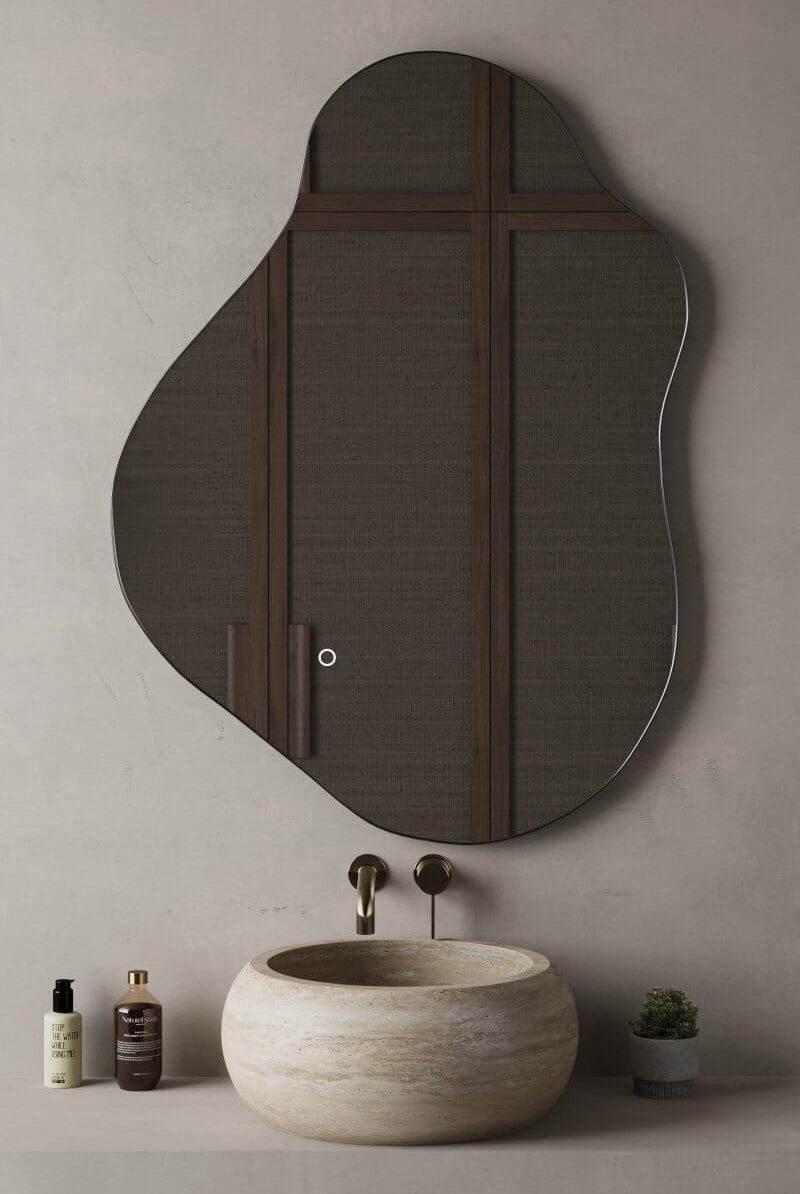 Eve Black Fr Mirror with LED (110x80CM) Homekode