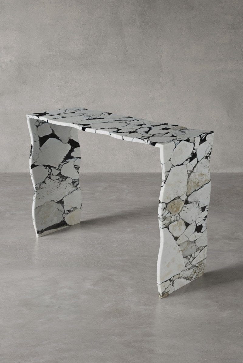 Adalynn Irreuglar Top & Legs Viola Console Table (3 Sizes)