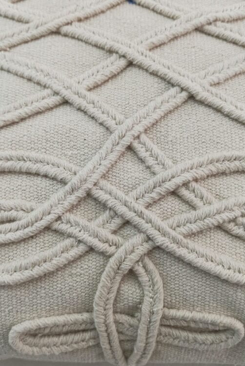 Cotton Cushion With fringes (45X45 CM) Cushion -- Cushion With Filler Homekode