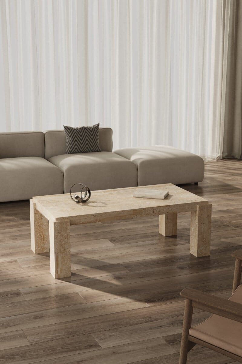 Anita Travertine Coffee Table