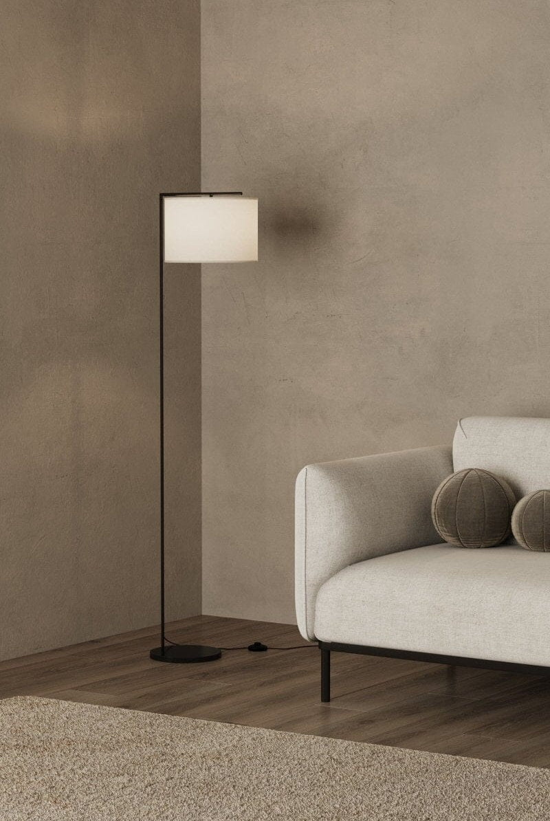 Manon Black Frame Floor Lamp