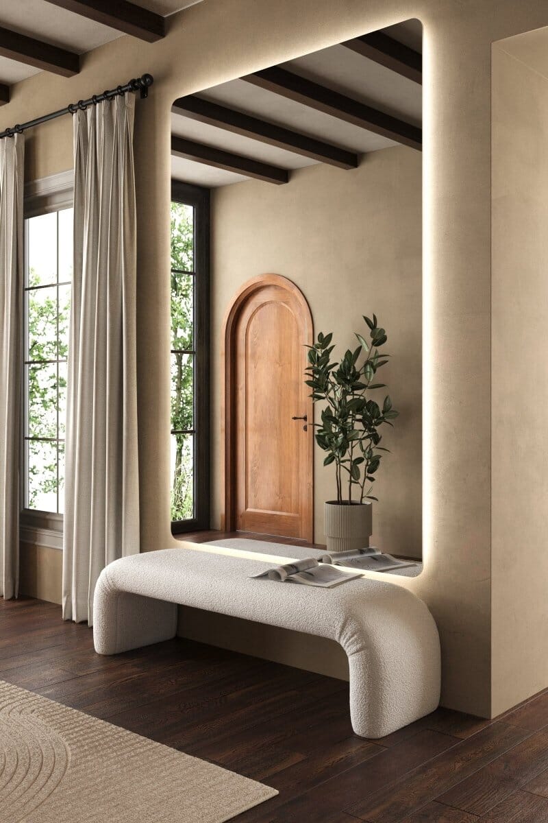 Amara XL Backlit Frless Full Length Rounded Corners Mirror (3 Sizes) Mirrors