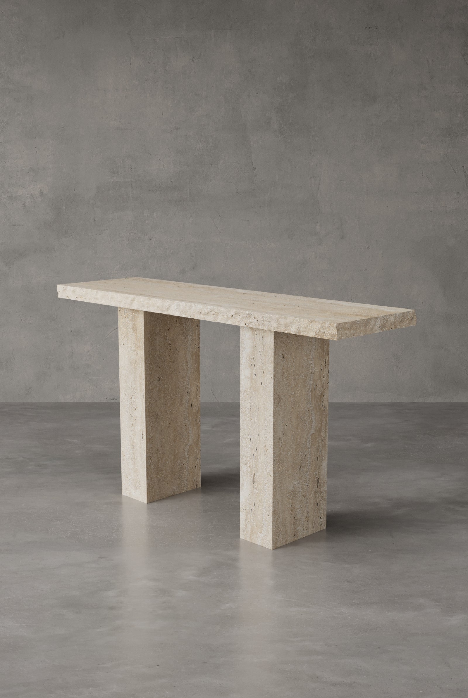 Travertine Classic Design Console