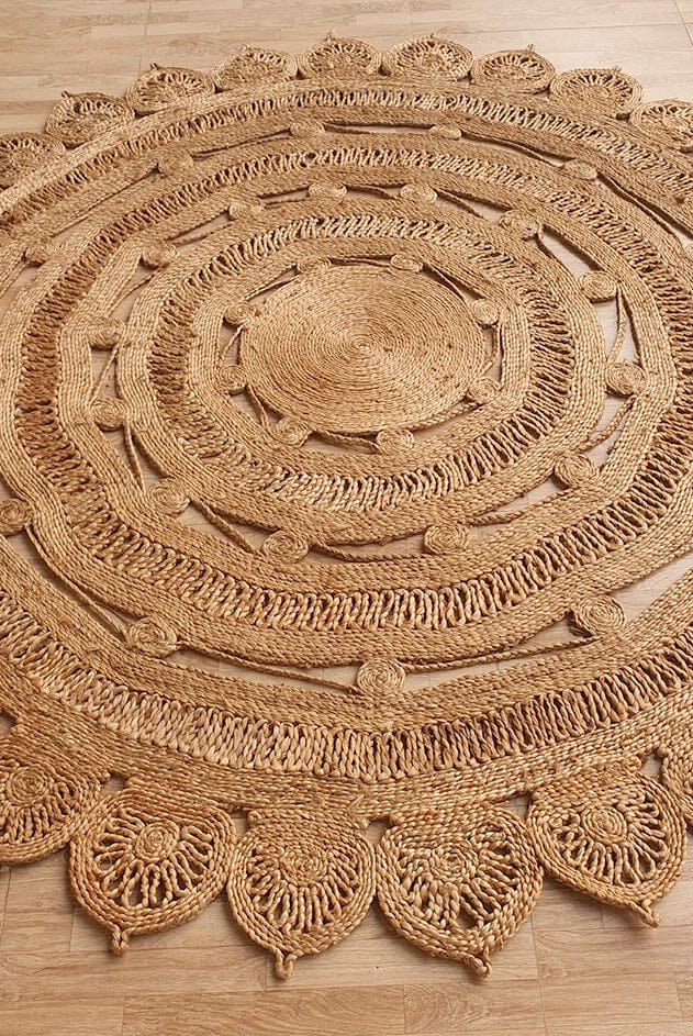 isanal Halo - Crochet Jute Rug (2 Sizes)