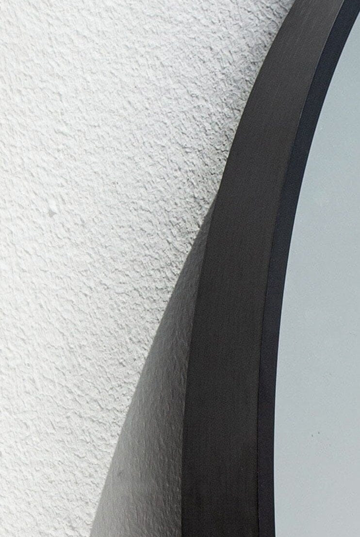 Ekin LED Black Fr Round Mirror (5 Sizes) Homekode