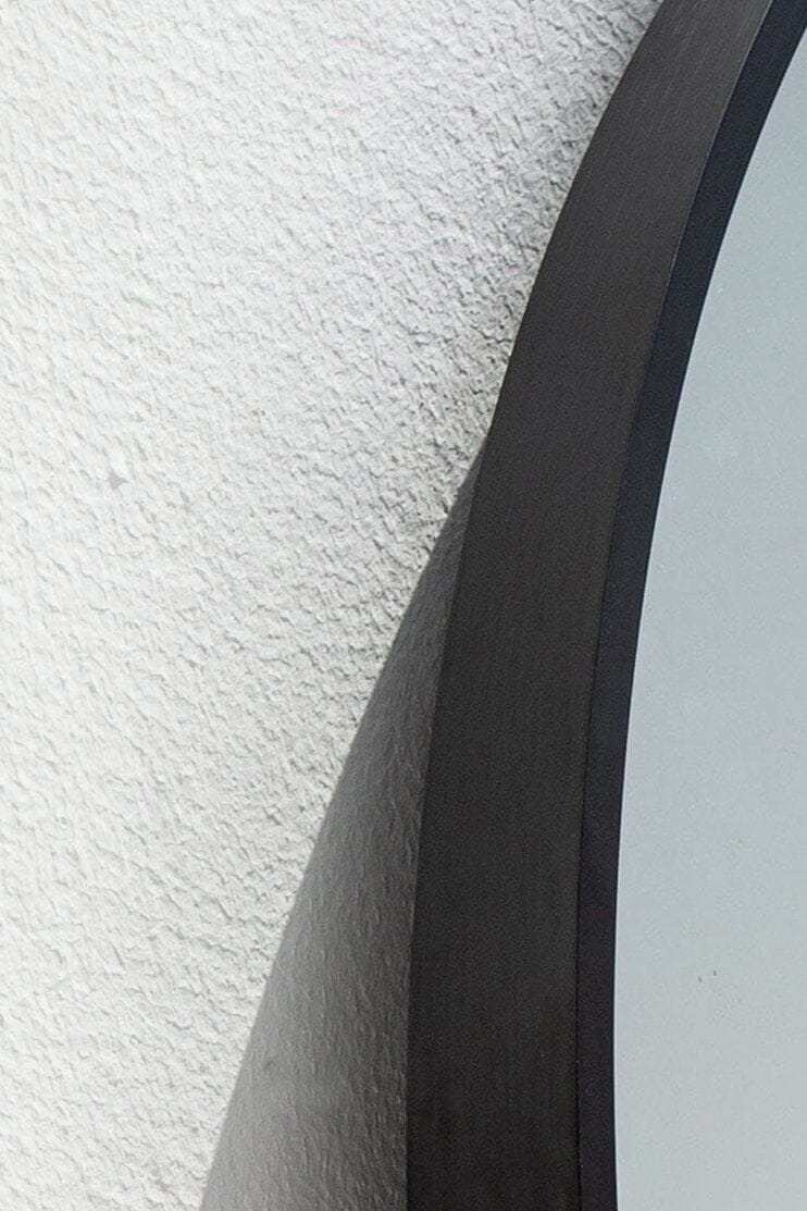 Ekin LED Black Fr Round Mirror (5 Sizes) Homekode