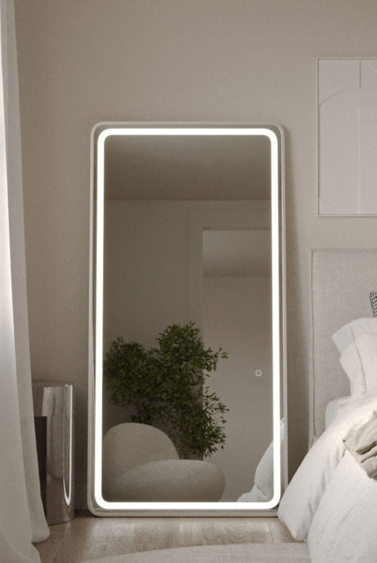 Kayla Silver Frame LED Rectangle Full Length Mirror (5 Sizes)