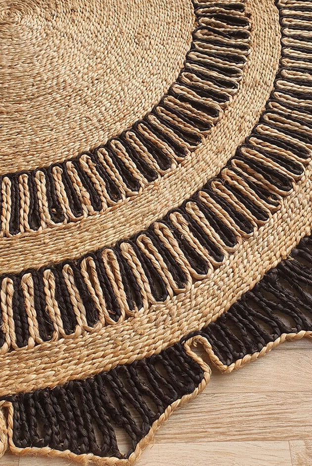 Entwined Elegance - Crochet Jute Rug (2 Sizes)