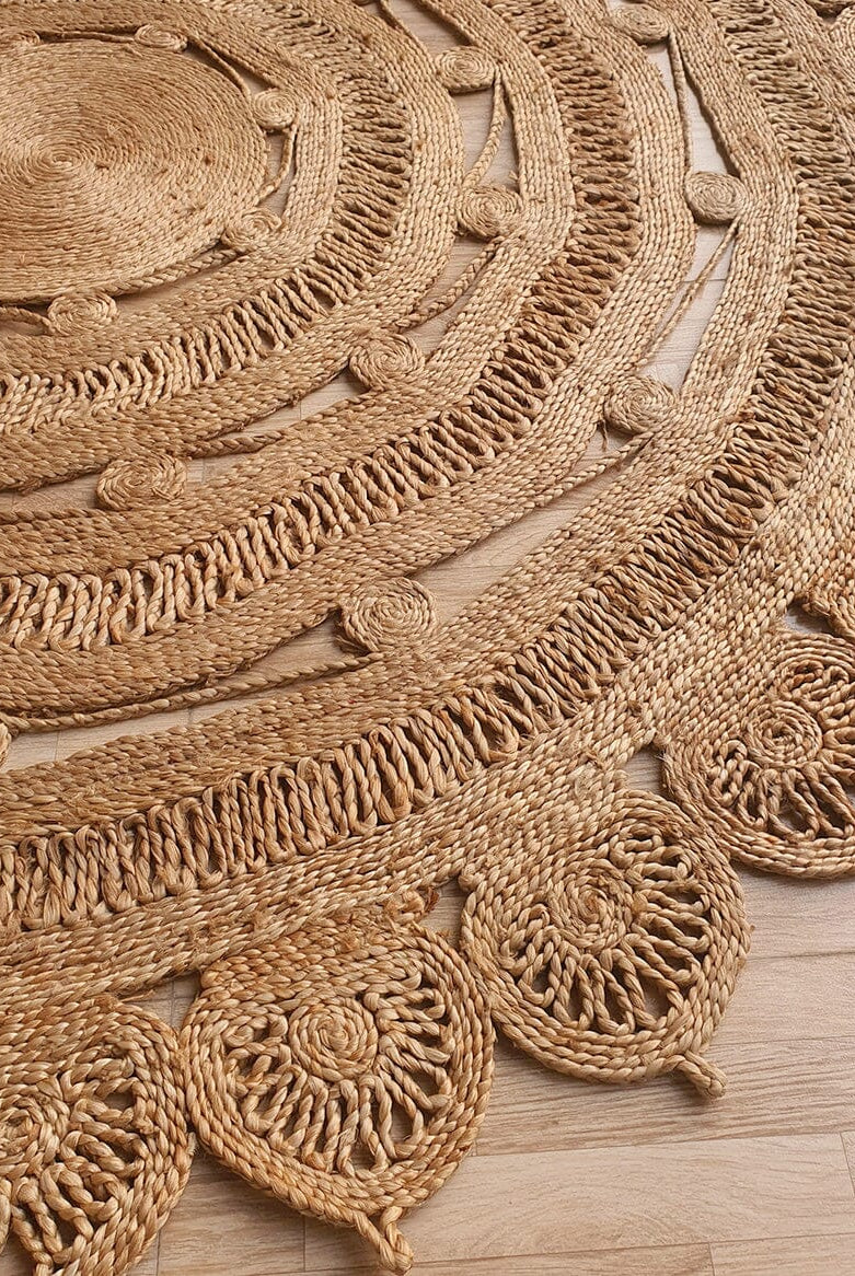 isanal Halo - Crochet Jute Rug (2 Sizes)