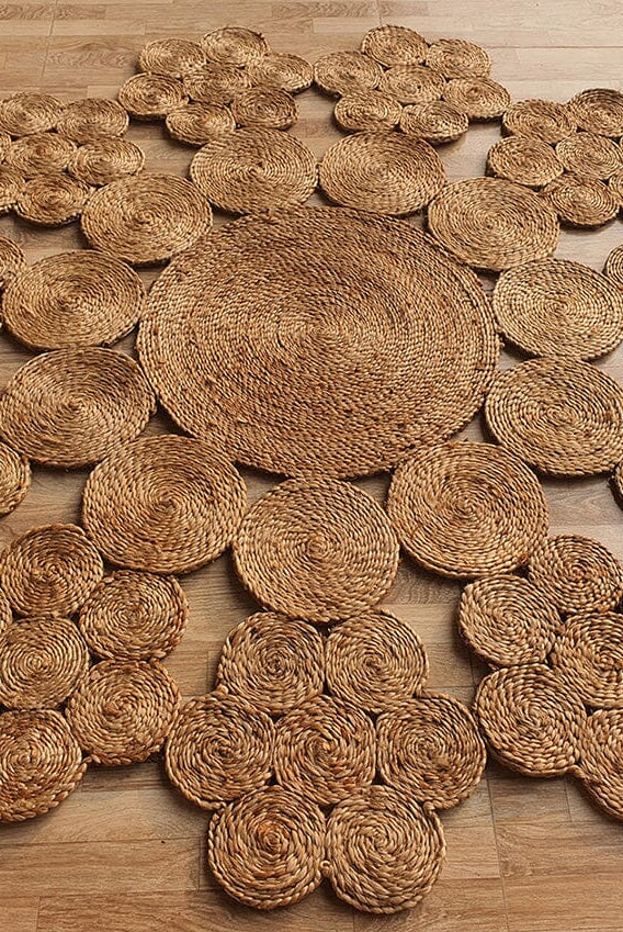 Botanic Zen - Crochet Jute Rug (2 Sizes)