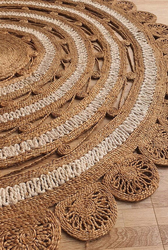 Ethereal Mandala - Crochet Jute Rug (2 Sizes)