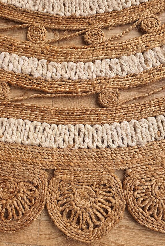 Ethereal Mandala - Crochet Jute Rug (2 Sizes)