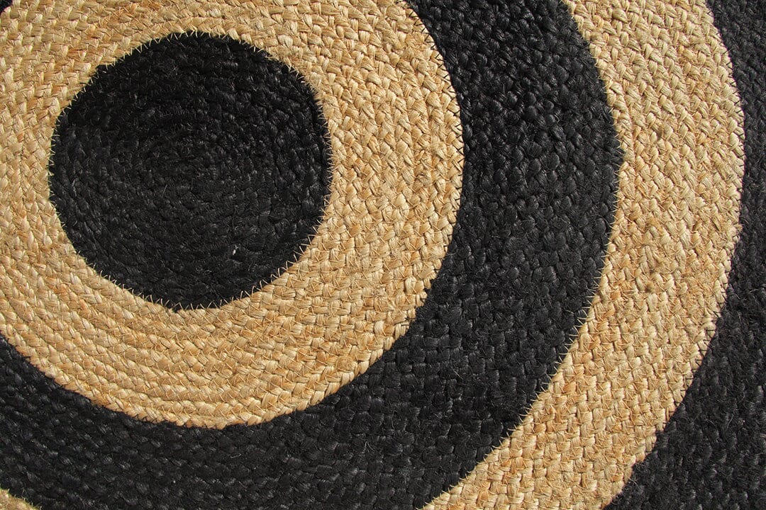 Spiral Essence - Braided Jute Hallway Rug (80x200 CM)