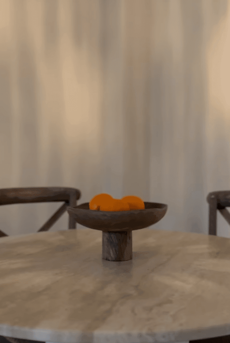 Reina Beige Travertine Round Dining Table (4 Size)