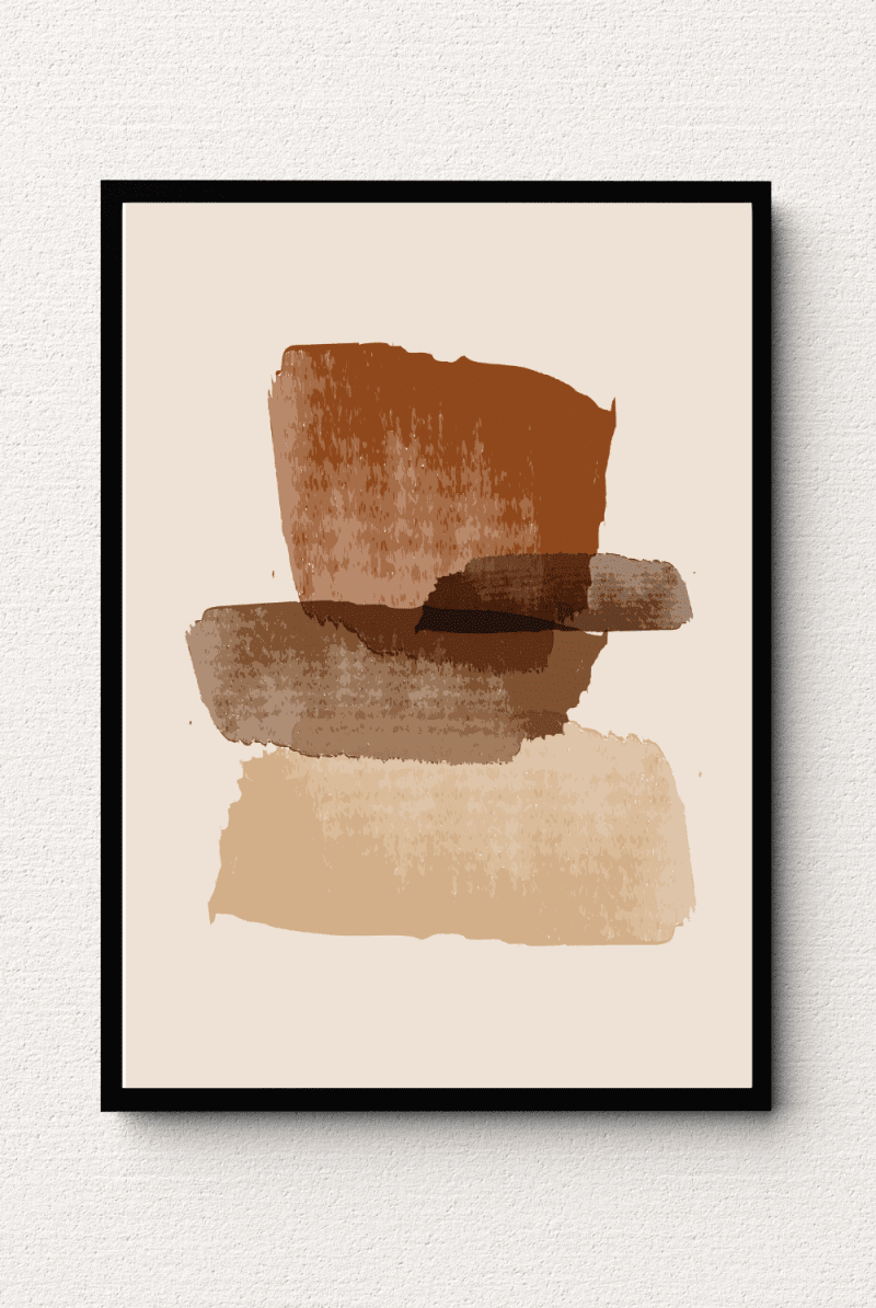 Sand Tones Serenity Abstract Wall Art