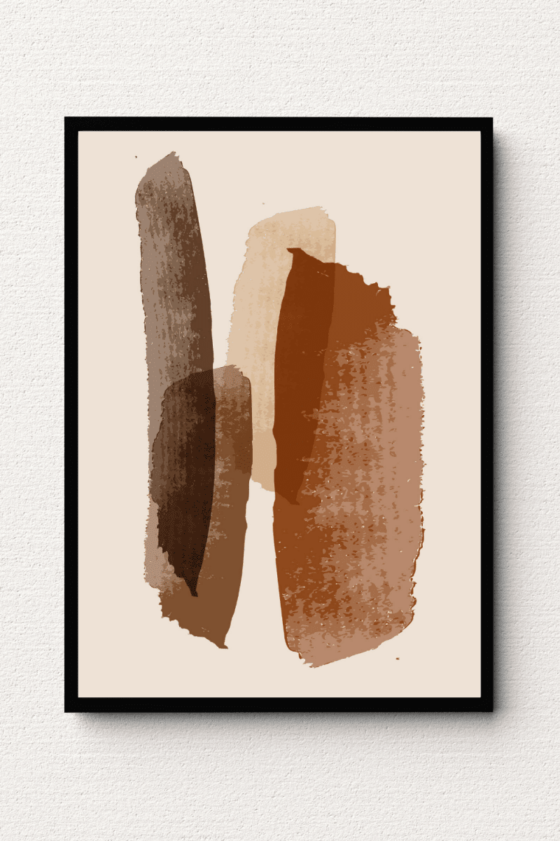 Sand Tones Pristine Abstract Wall Art