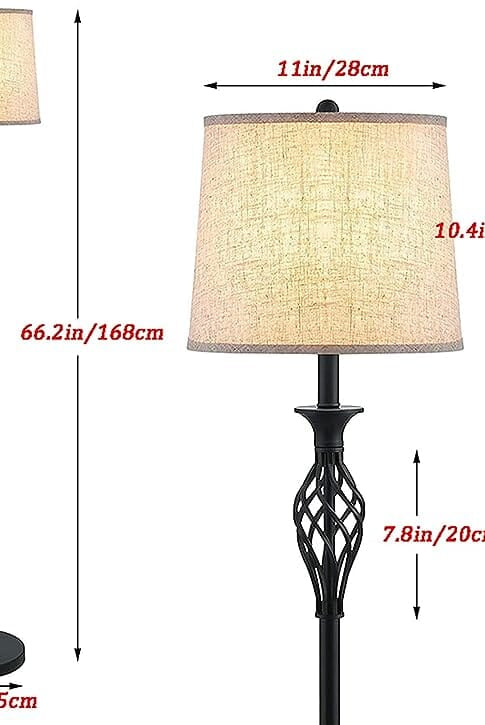 Fabric Shade Floor Lamp Home Homekode