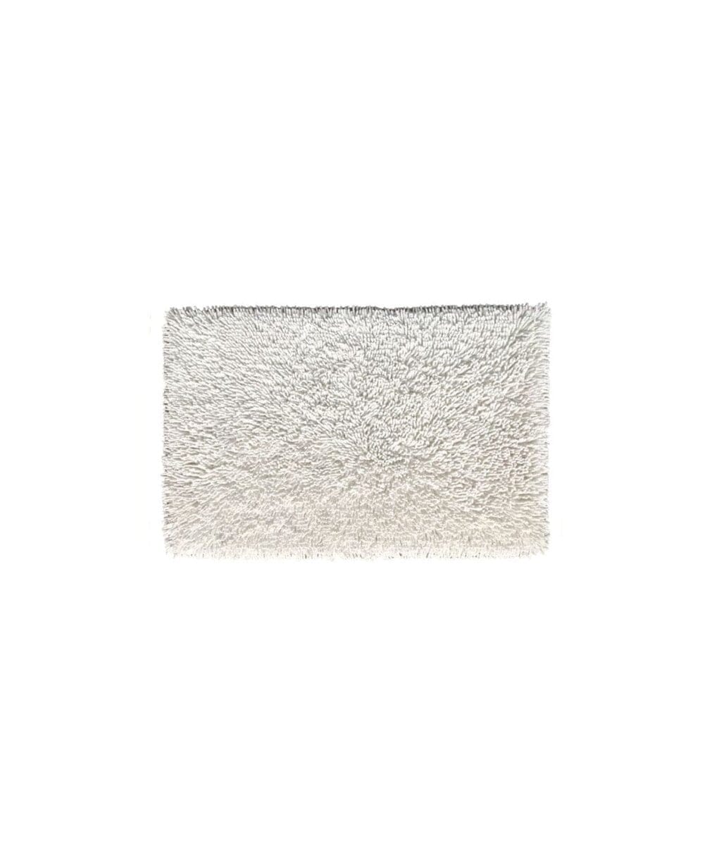 Bleach White Shaggy Bath Mat (60x90 CM)