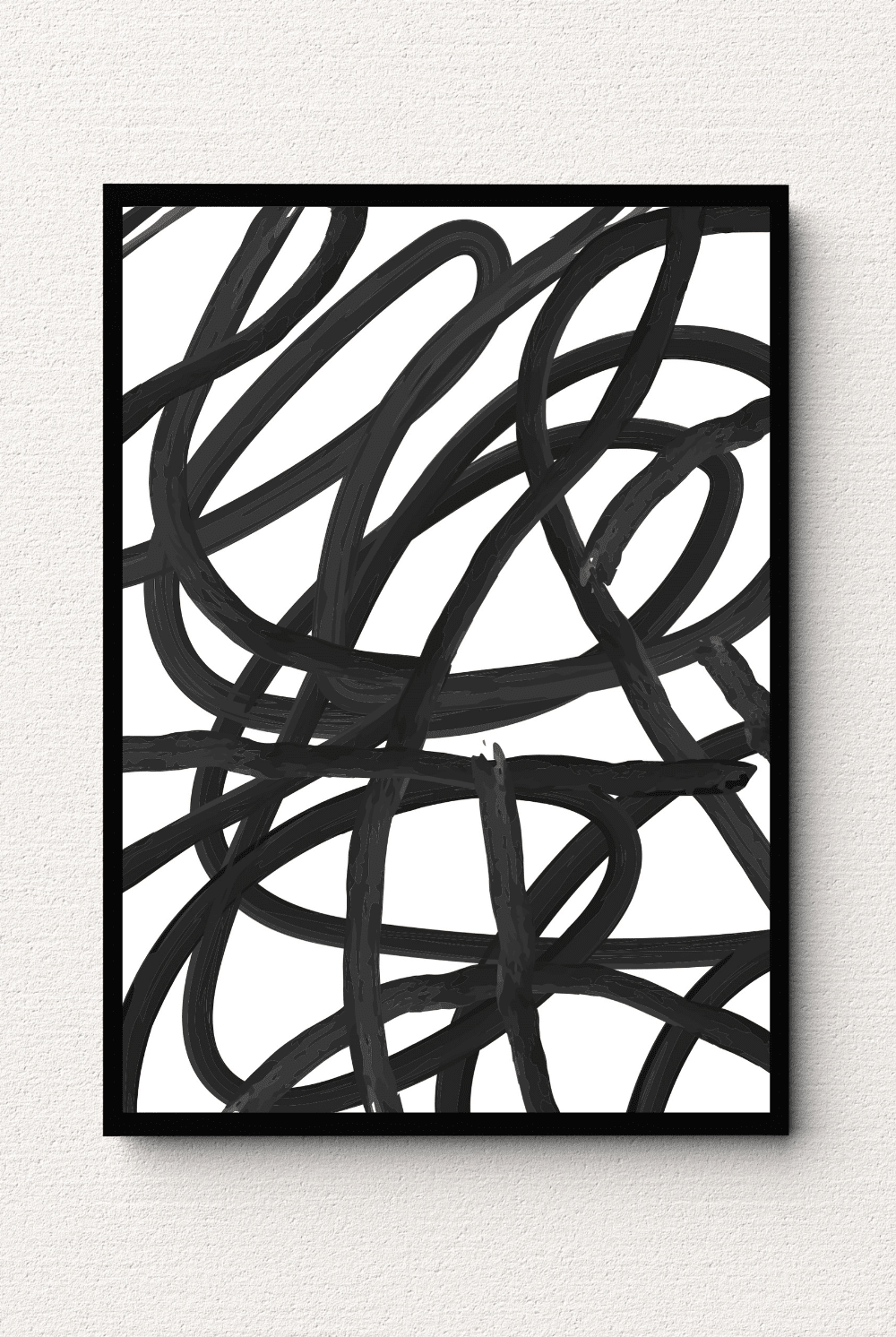 Modern Noir Expression Wall Art IV