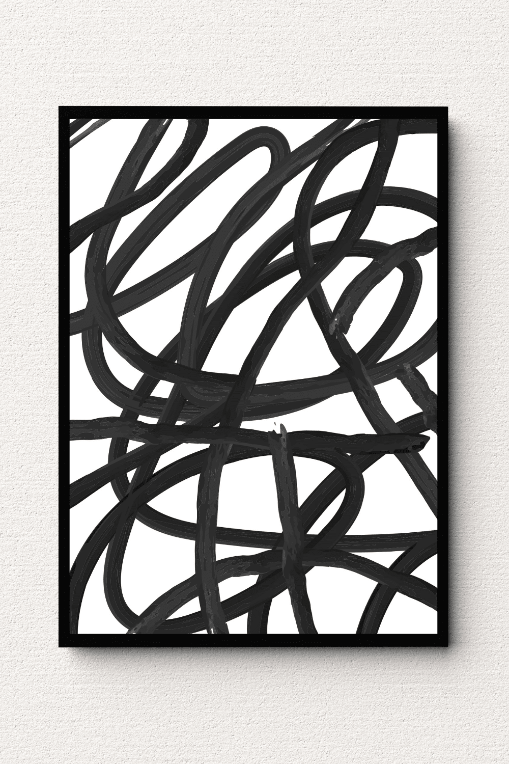 Modern Noir Expression Wall Art IV