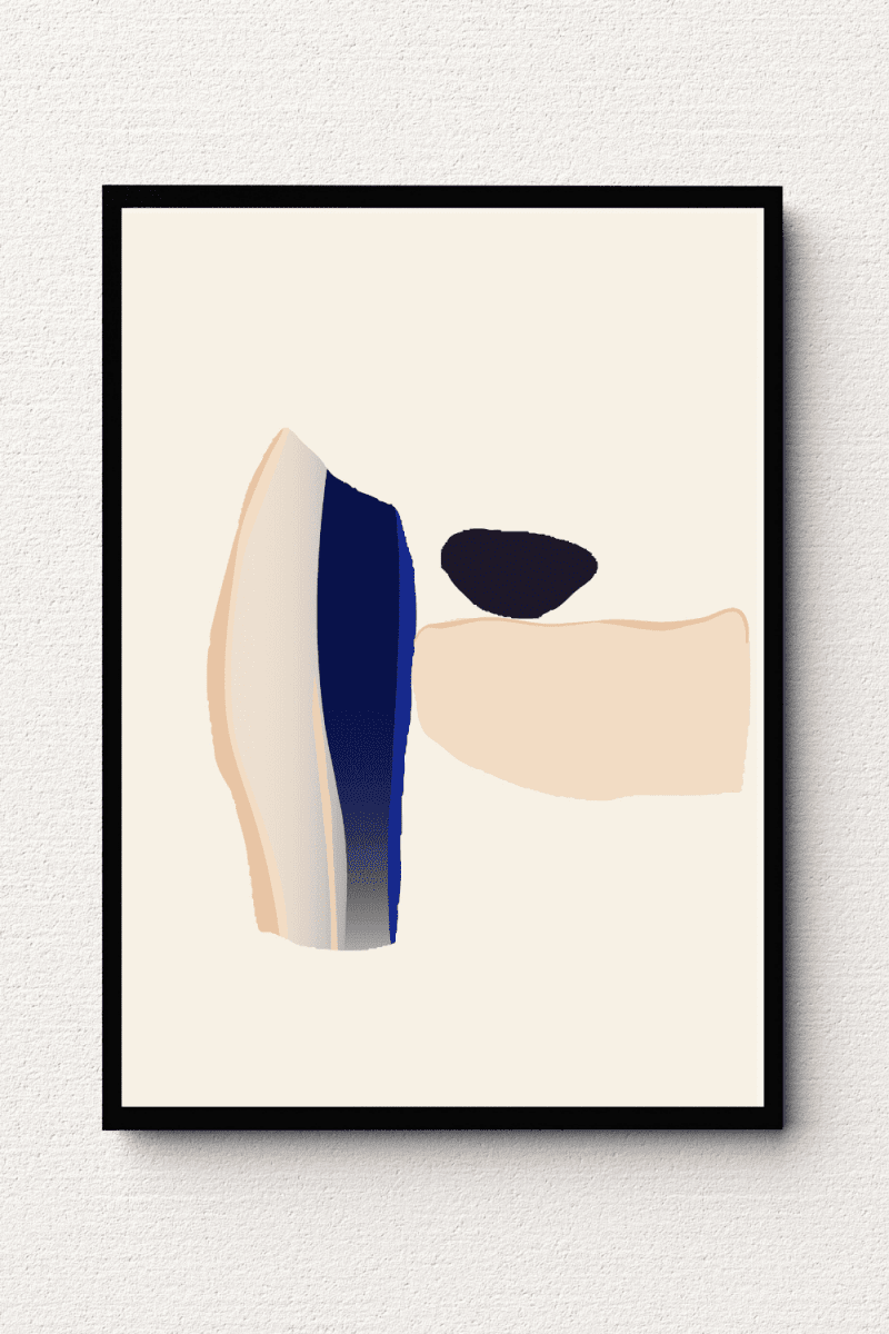 Abstract Aesthetic Shape Wall Art II