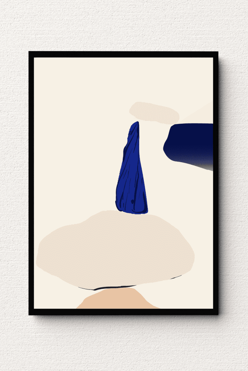 Abstract Aesthetic Shape Wall Art IV