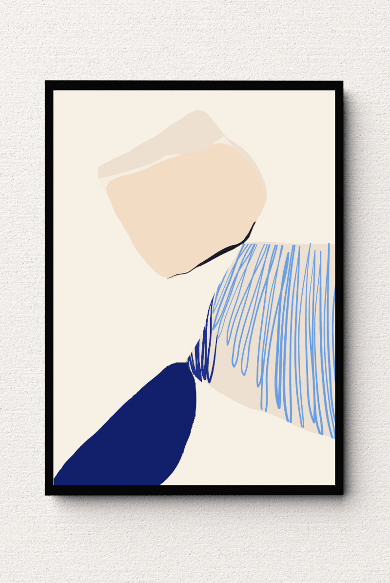 Abstract Aesthetic Shape Wall Art III