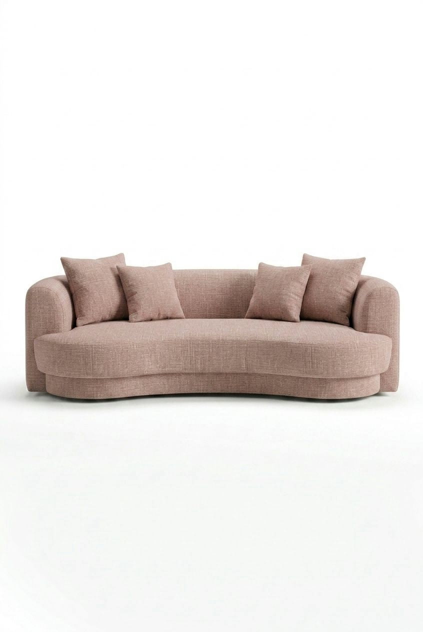 Aella Contessa Blush 3 Seater Sofa