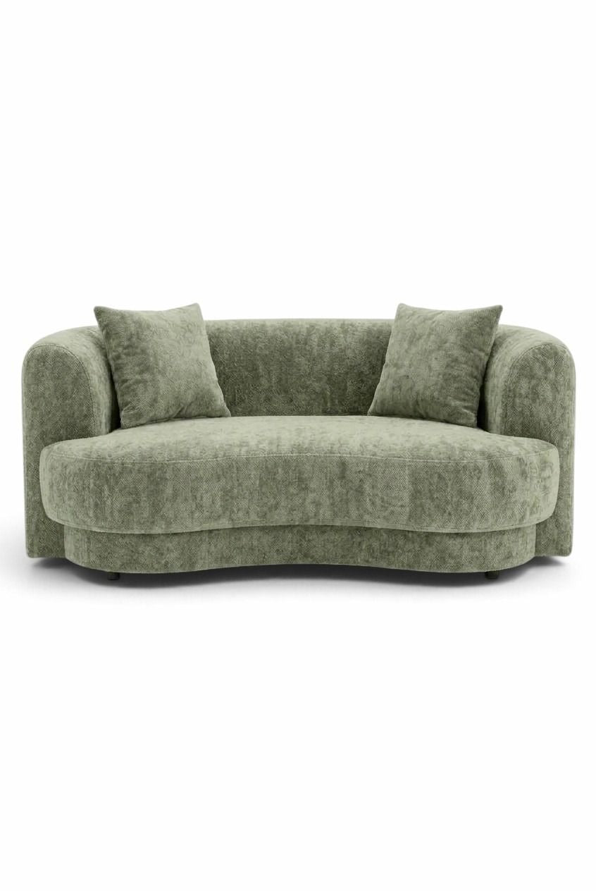 Aella Pistachio Green 2 Seater Sofa