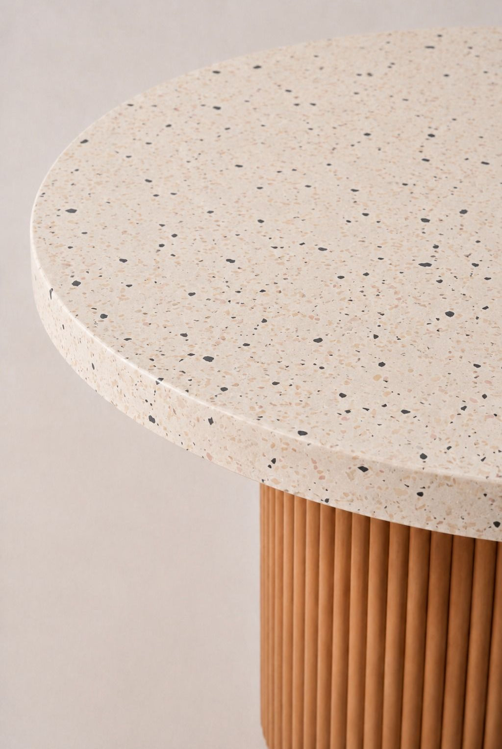 Aether Venezian Microterrazzo Microconcrete Top Dining Table
