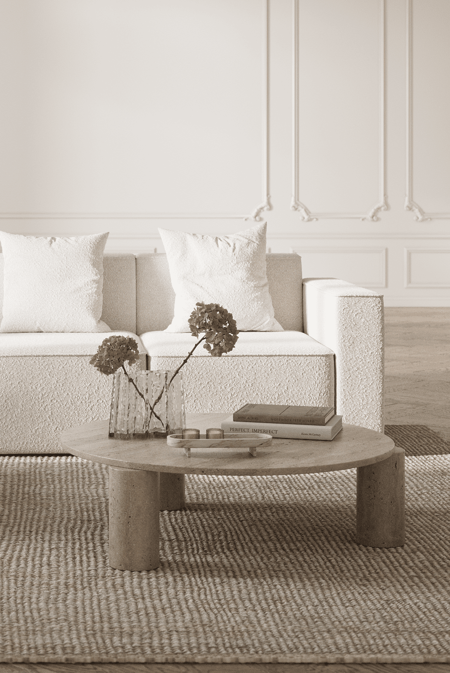 Alana Travertine Coffee Table (3 Sizes)