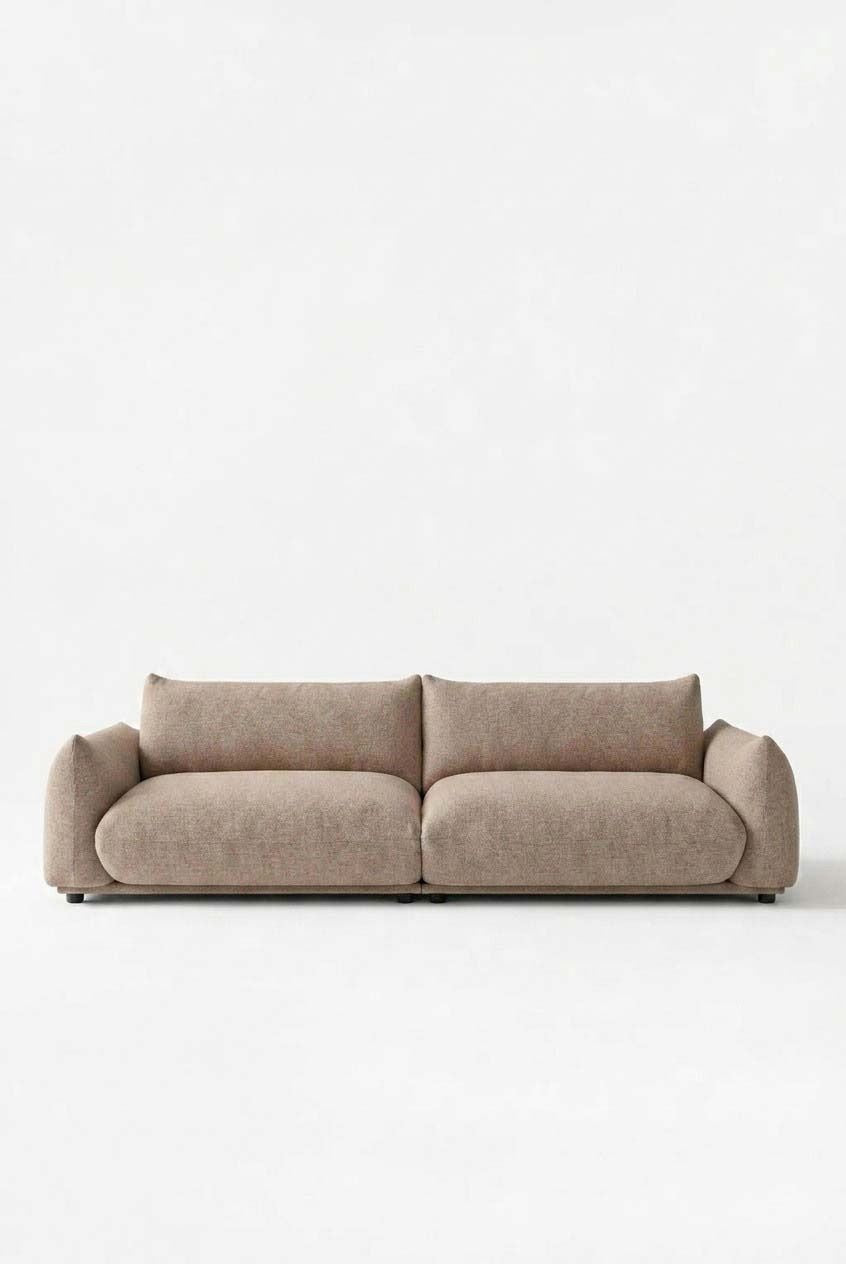 Alannah Light Brown Modular 3 Seater Sofa