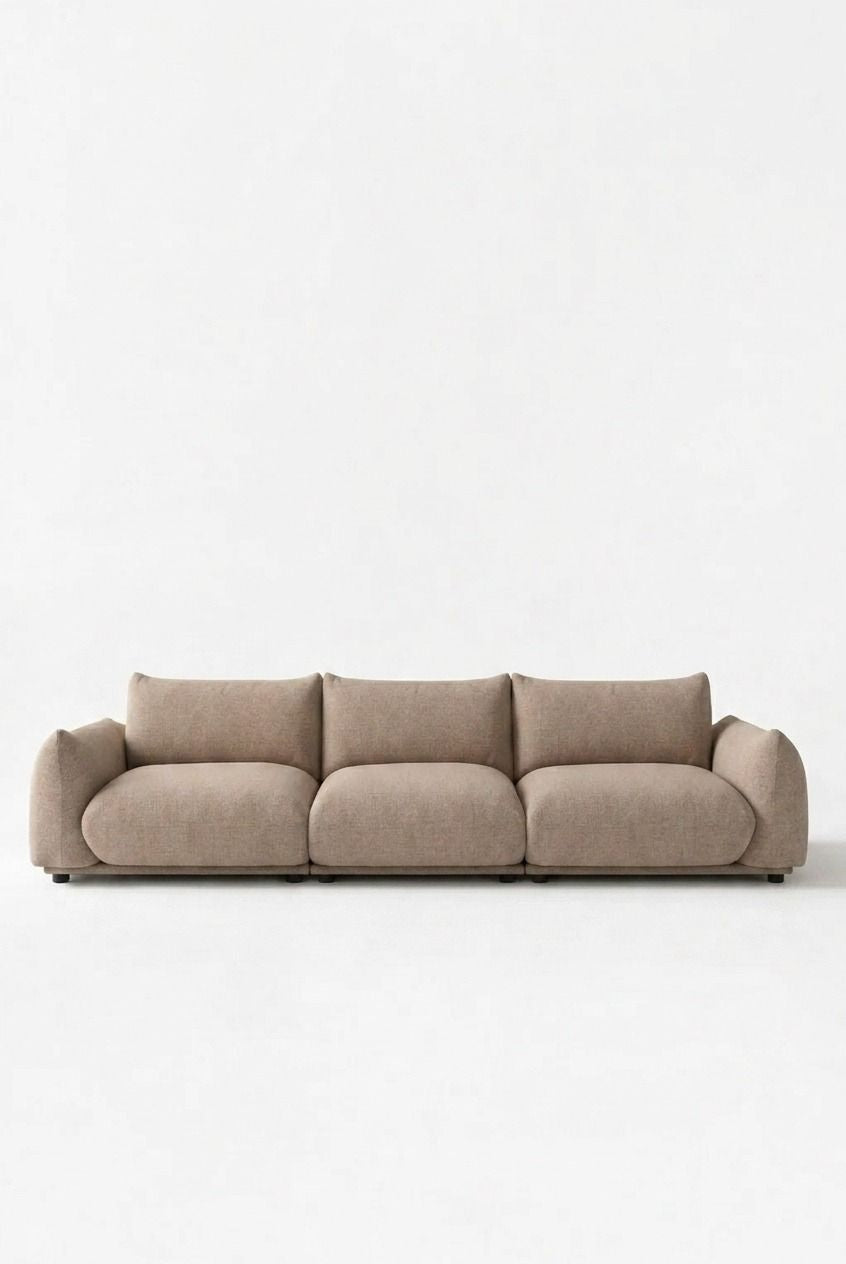Alannah Light Brown Modular 4 Seater Sofa