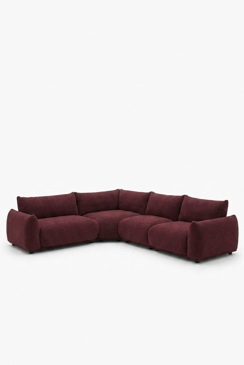Alannah Mulberry L-Shape Sectional Sofa