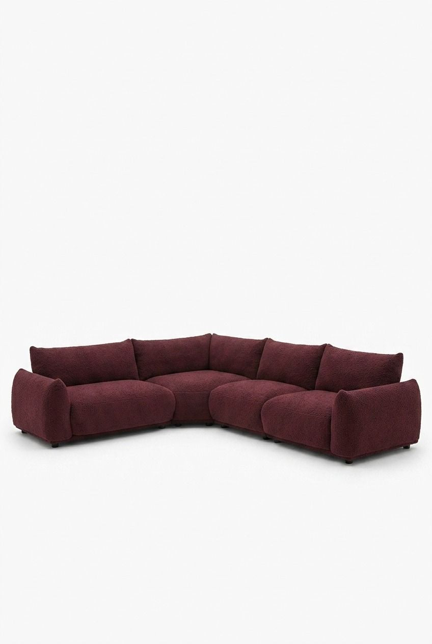Alannah Mulberry L-Shape Sectional Sofa
