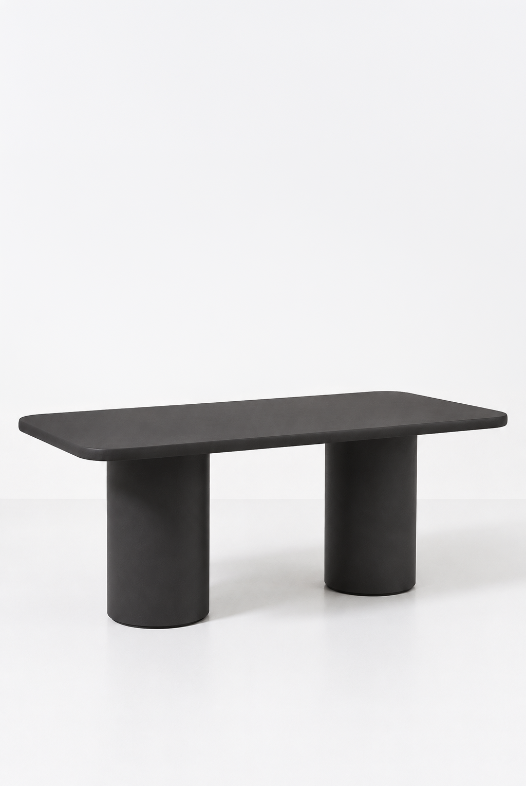 Alara Midnight Grey Microconcrete Dining Table