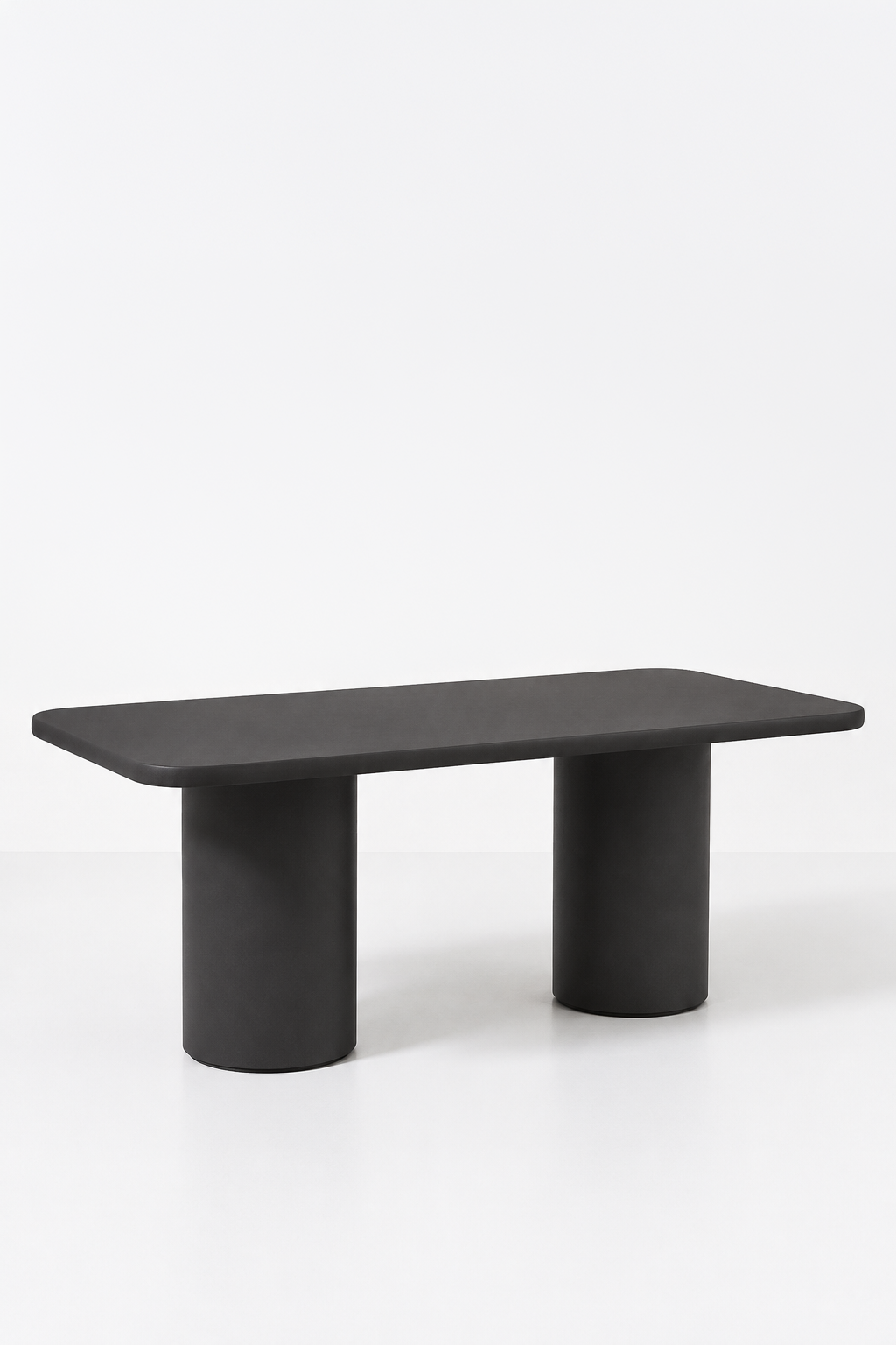 Alara Midnight Grey Microconcrete Dining Table