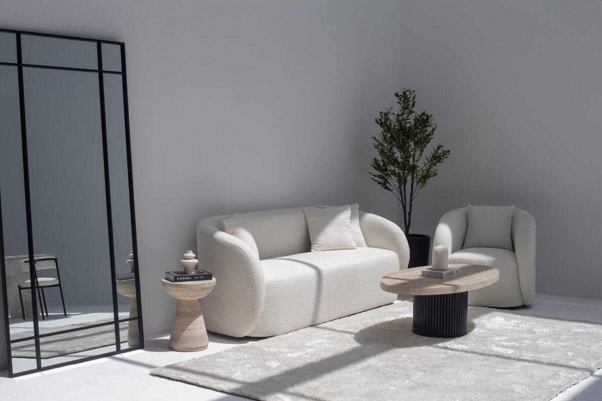 Aletea Solid Travertine Side Table (2 Sizes)