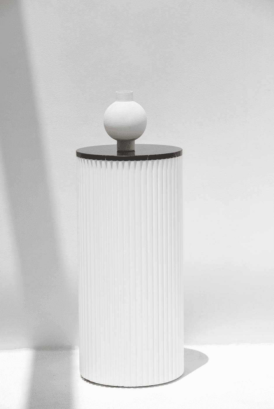 Alora White Wooden Plinth With Multiple Tops