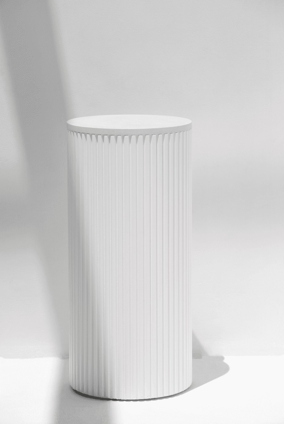 Alora White Wooden Plinth With White Quartz Top