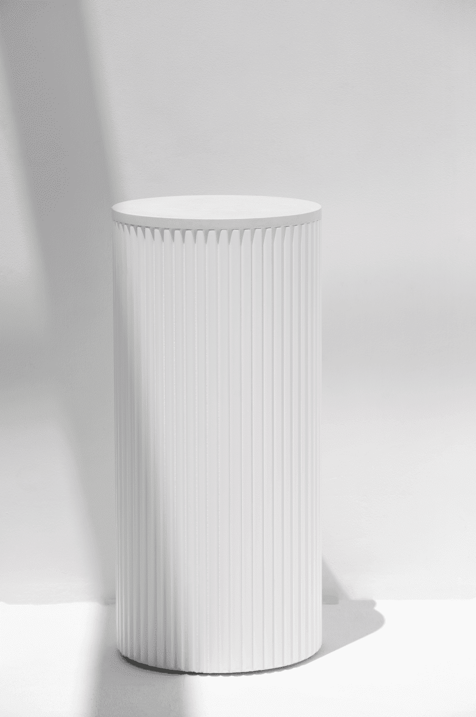 Alora White Wooden Plinth With White Quartz Top