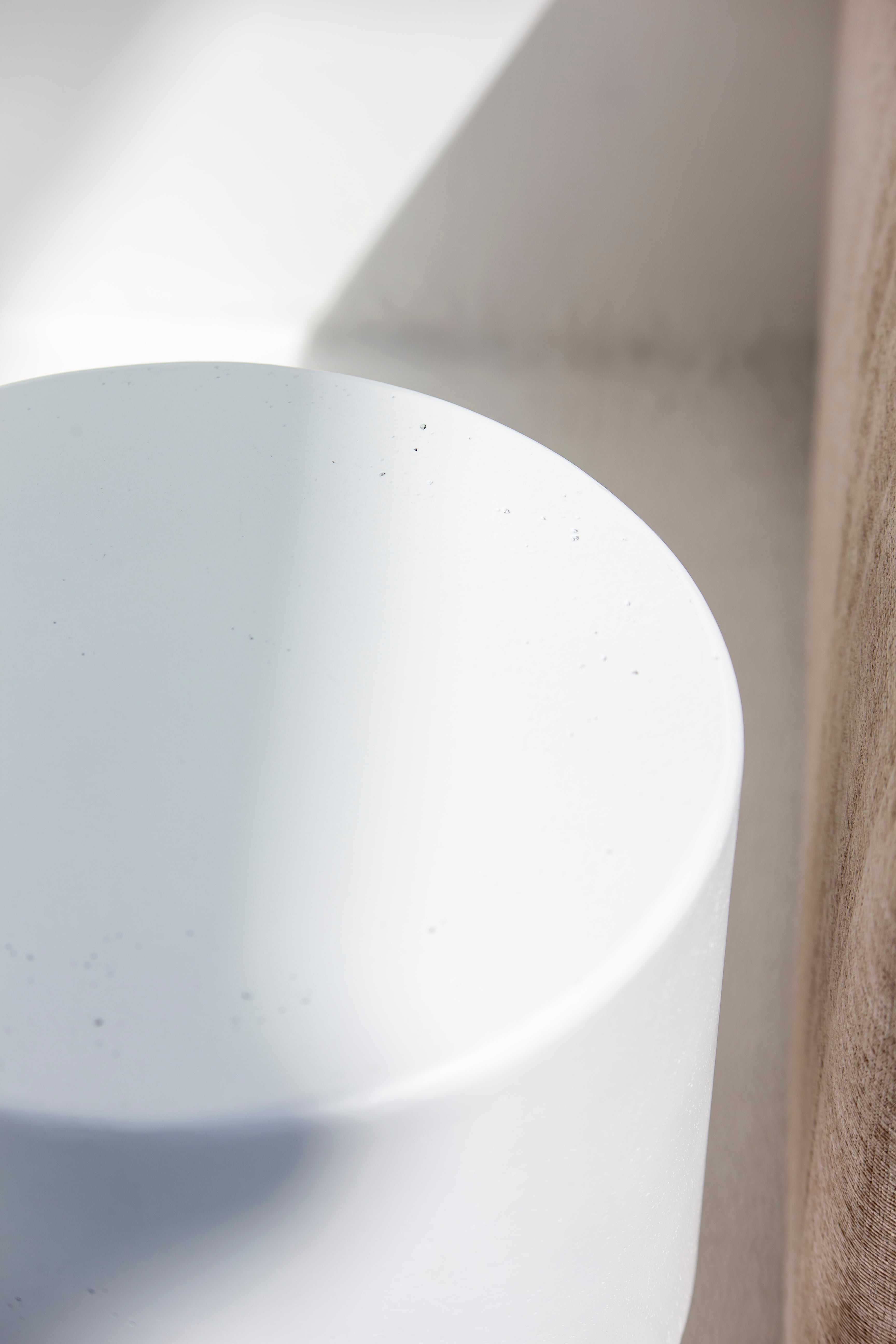 Alpina Off White Concrete Side Table