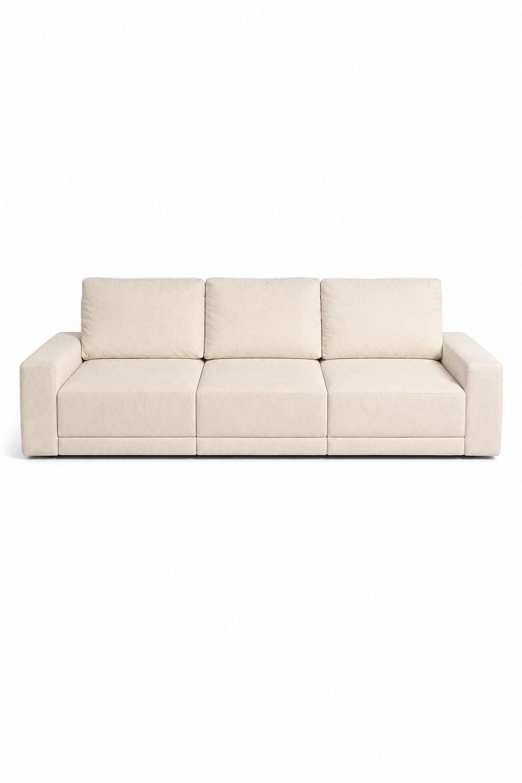 Alvoro Beige 3 Seater Sofa