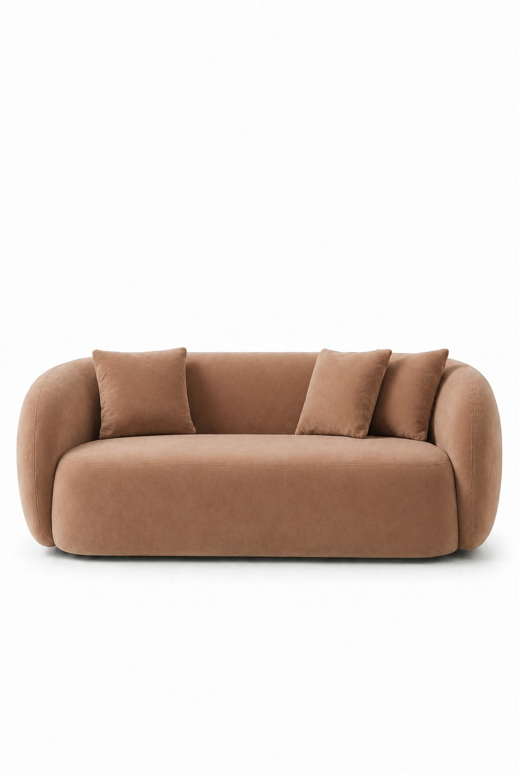Amanti Camel Brown 3 Seater Sofa