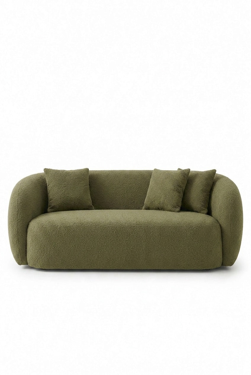 Amanti Light Olive Green 3 Seater Sofa
